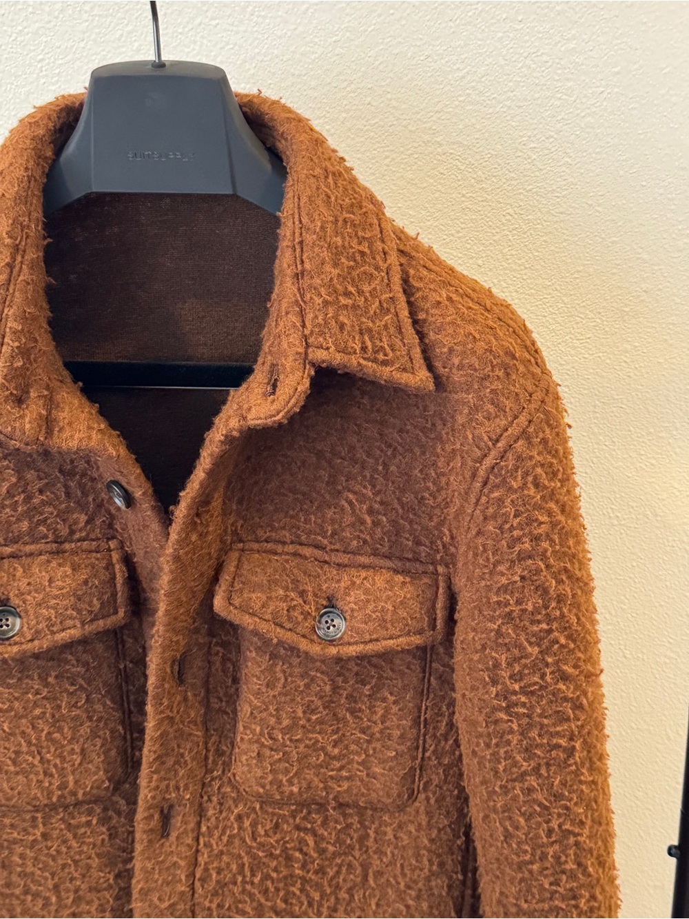 Manuel Ritz Brown/Tan Shirt Jacket - Picture 4 of 16